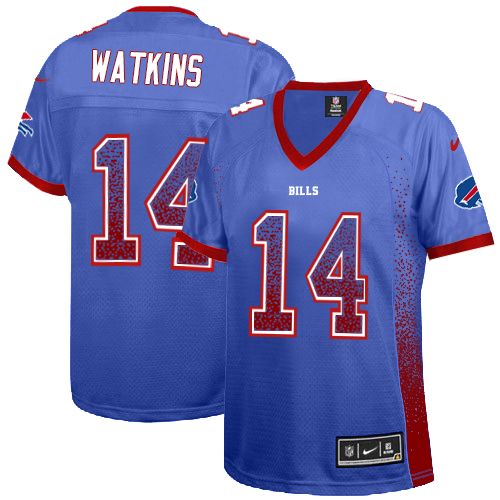 Women's Elite Sammy Watkins Nike Jersey Royal Blue - #14 Drift Fashion NFL Buffalo Bills